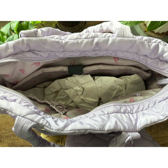 Betsey Johnson Quilted Heart Travel Tote Set - Picture 3 of 13